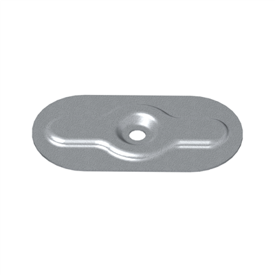 Pressure plate 80x40mm hole 6,5mm normal recess