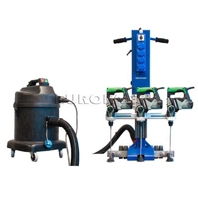 Triplefix drilling machine with dust extraction un